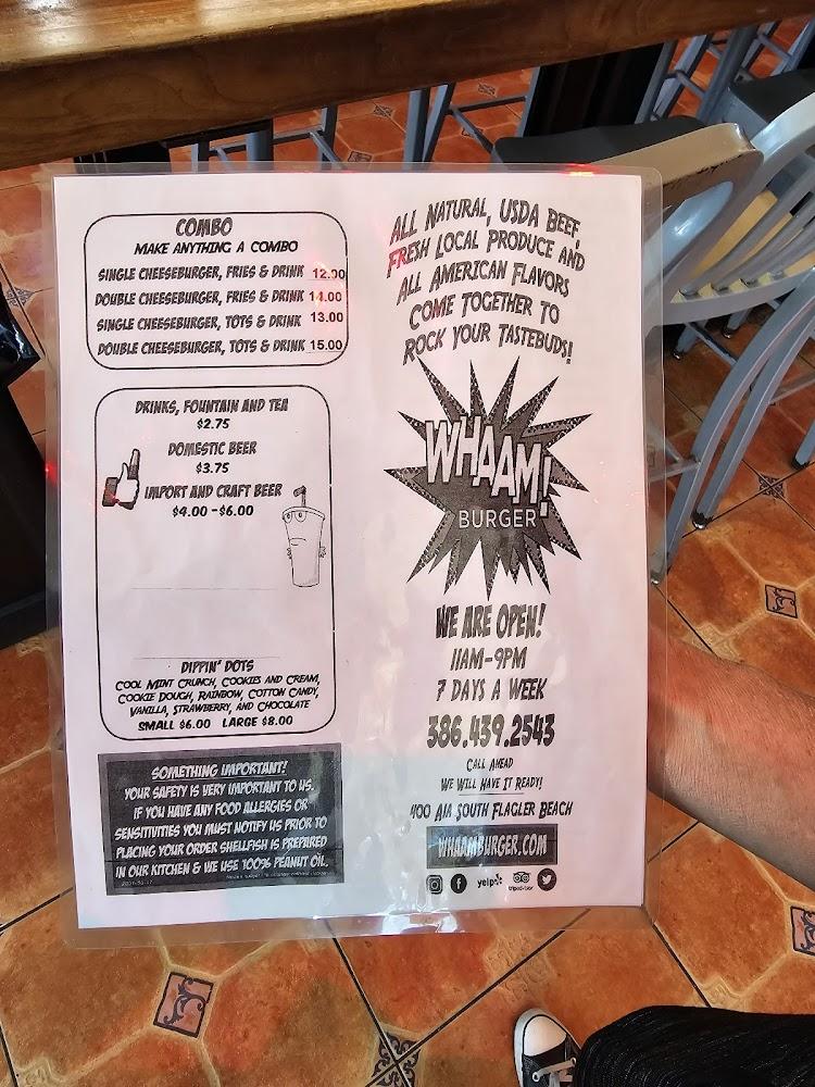 Whaam Burger Menu image 4